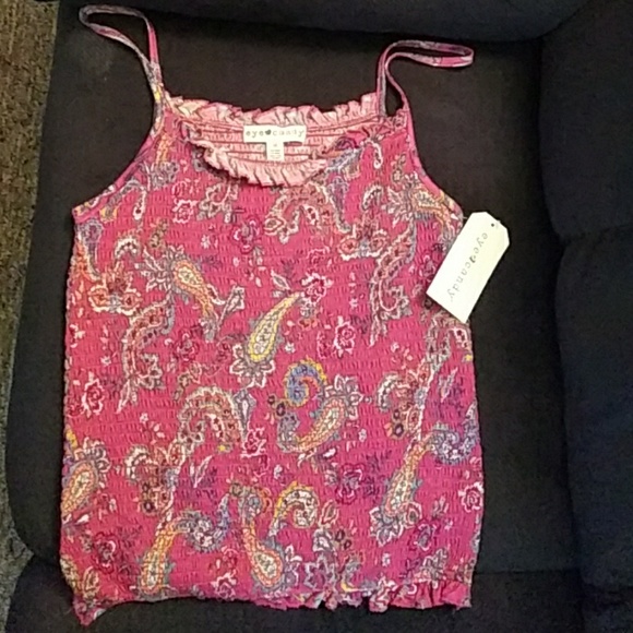 Paisley printed pink tank top - Picture 2 of 6
